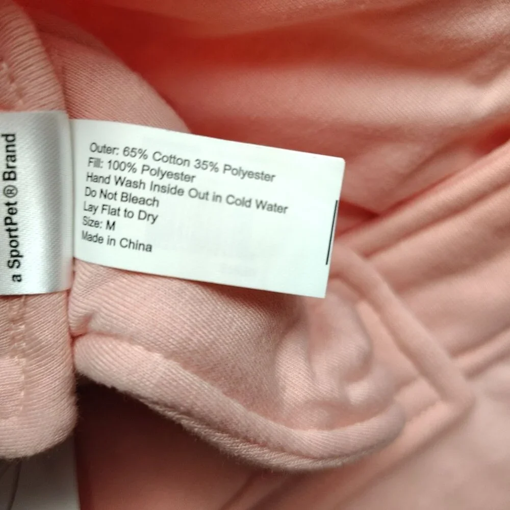 SportPet Medium Size Dog Colorblock Pink Hoodie Coat